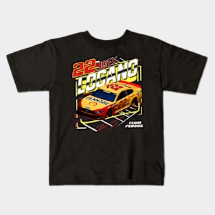 Joey Logano Shell-Pennzoil Competition #22 Kids T-Shirt